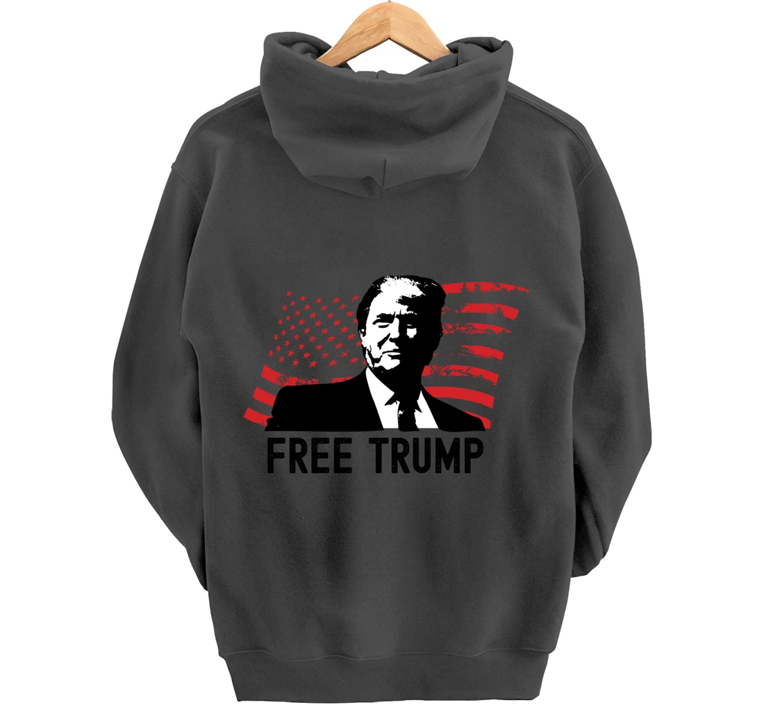 Free Trump Pullover Hoodie