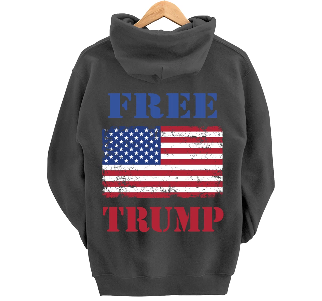 Free Trump Pullover Hoodie