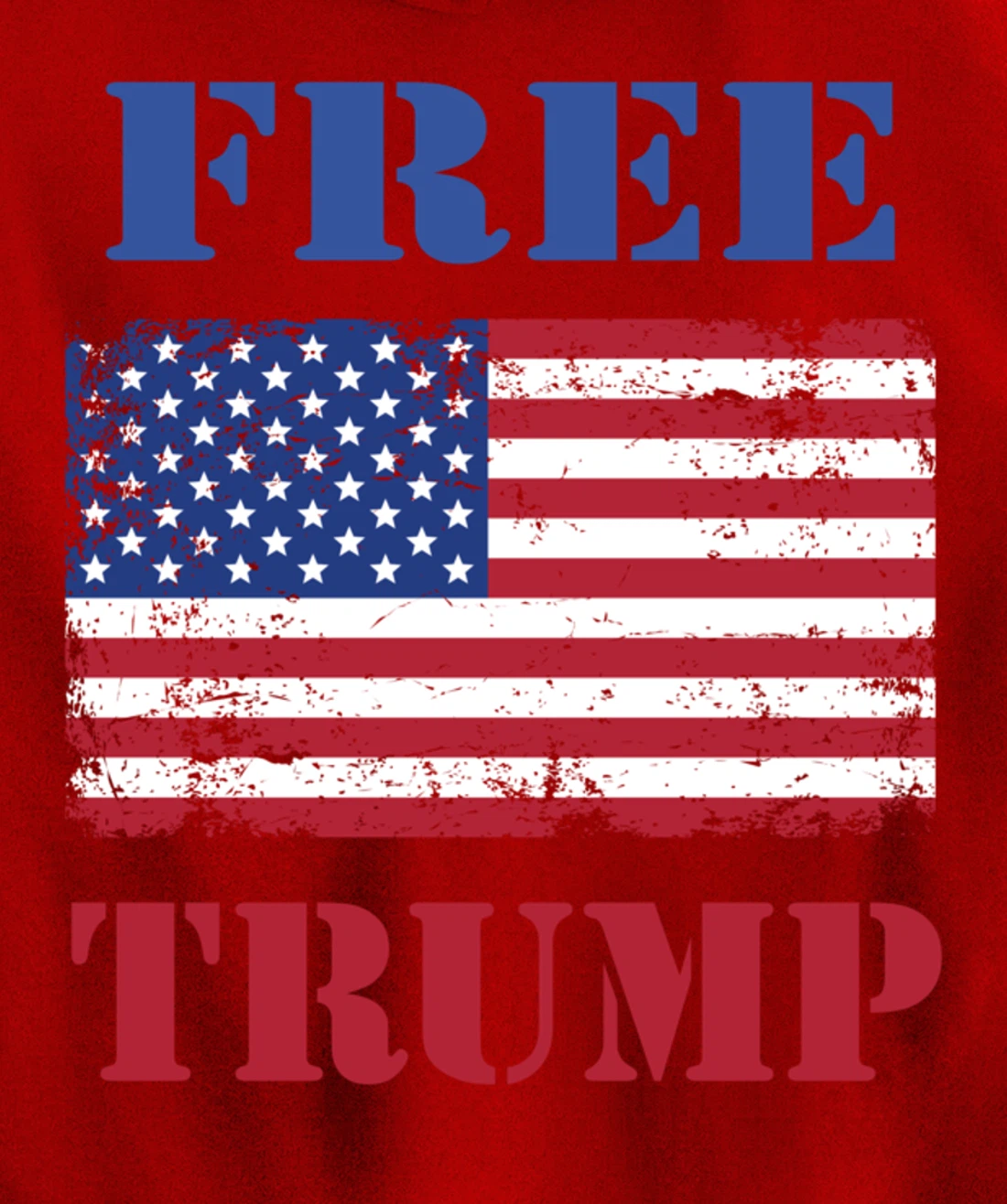 Free Trump Pullover Hoodie