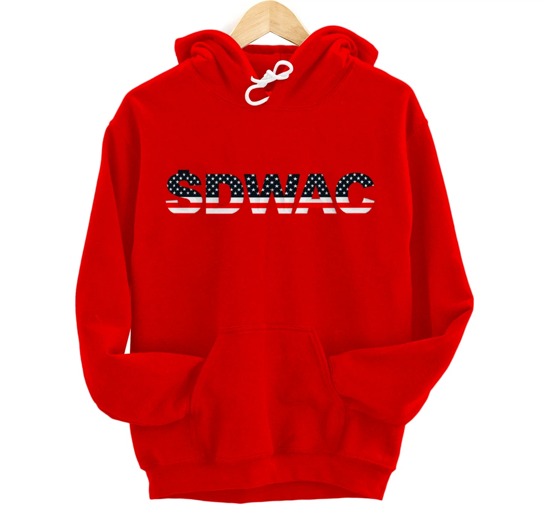 Patriotic American Pro-Trump Stock DWAC Pullover Hoodie