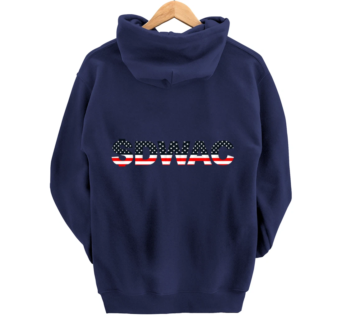 Patriotic American Pro-Trump Stock DWAC Pullover Hoodie