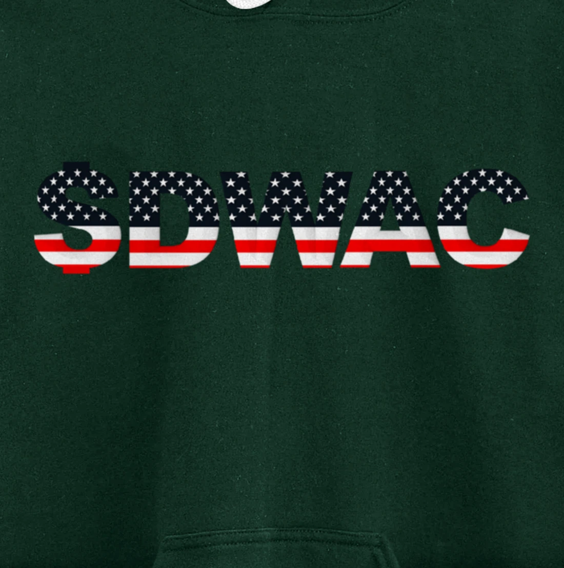 Patriotic American Pro-Trump Stock DWAC Pullover Hoodie