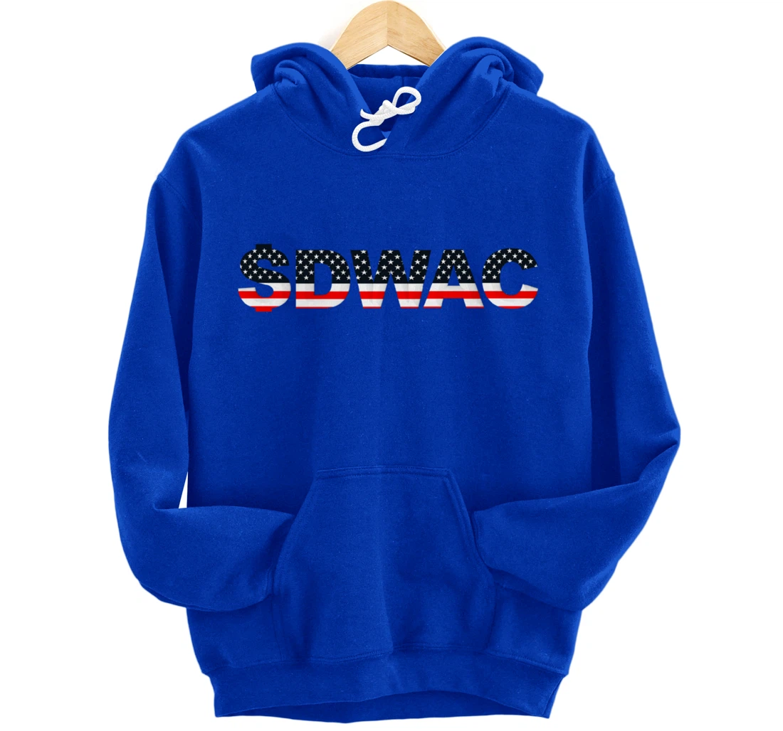 Patriotic American Pro-Trump Stock DWAC Pullover Hoodie