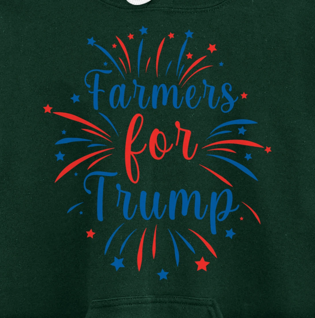 Pride Republican USA Patriot Farmers for Trump Election Pullover Hoodie