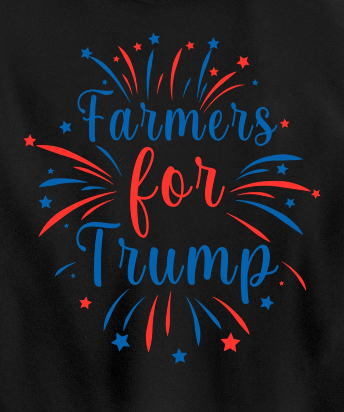 Pride Republican USA Patriot Farmers for Trump Election Pullover Hoodie