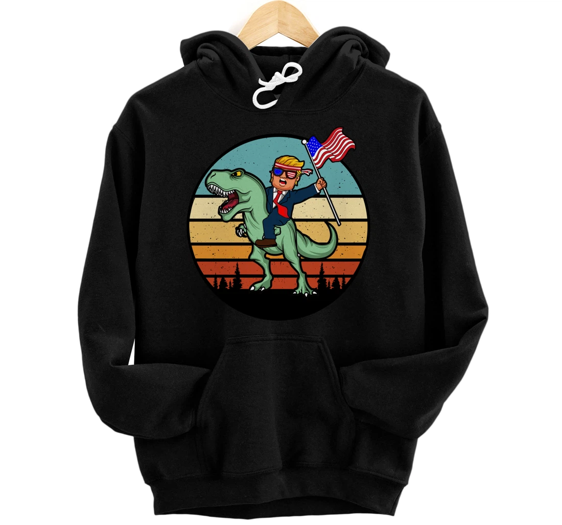 Funny Dinosaur Donald Trump Design Tees Pullover Hoodie
