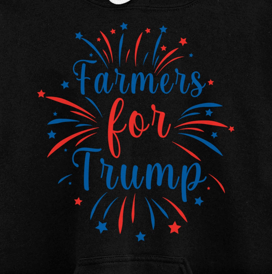 Pride Republican USA Patriot Farmers for Trump Election Pullover Hoodie