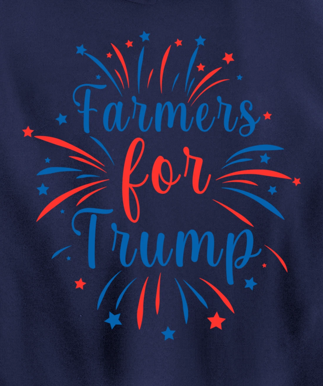 Pride Republican USA Patriot Farmers for Trump Election Pullover Hoodie