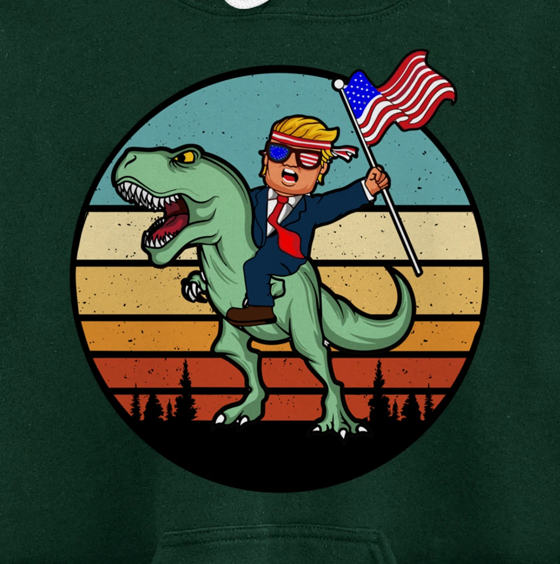 Funny Dinosaur Donald Trump Design Tees Pullover Hoodie