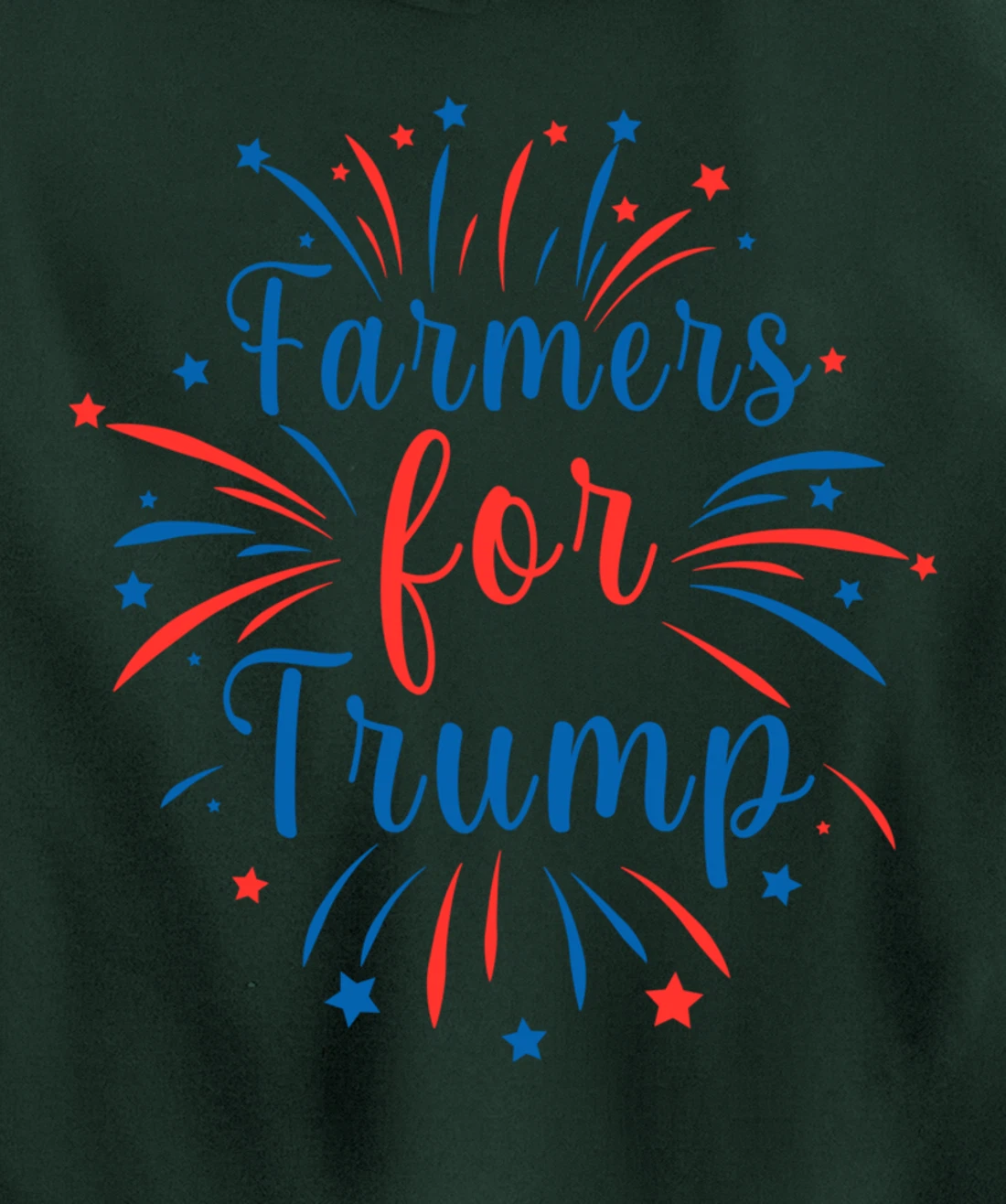 Pride Republican USA Patriot Farmers for Trump Election Pullover Hoodie