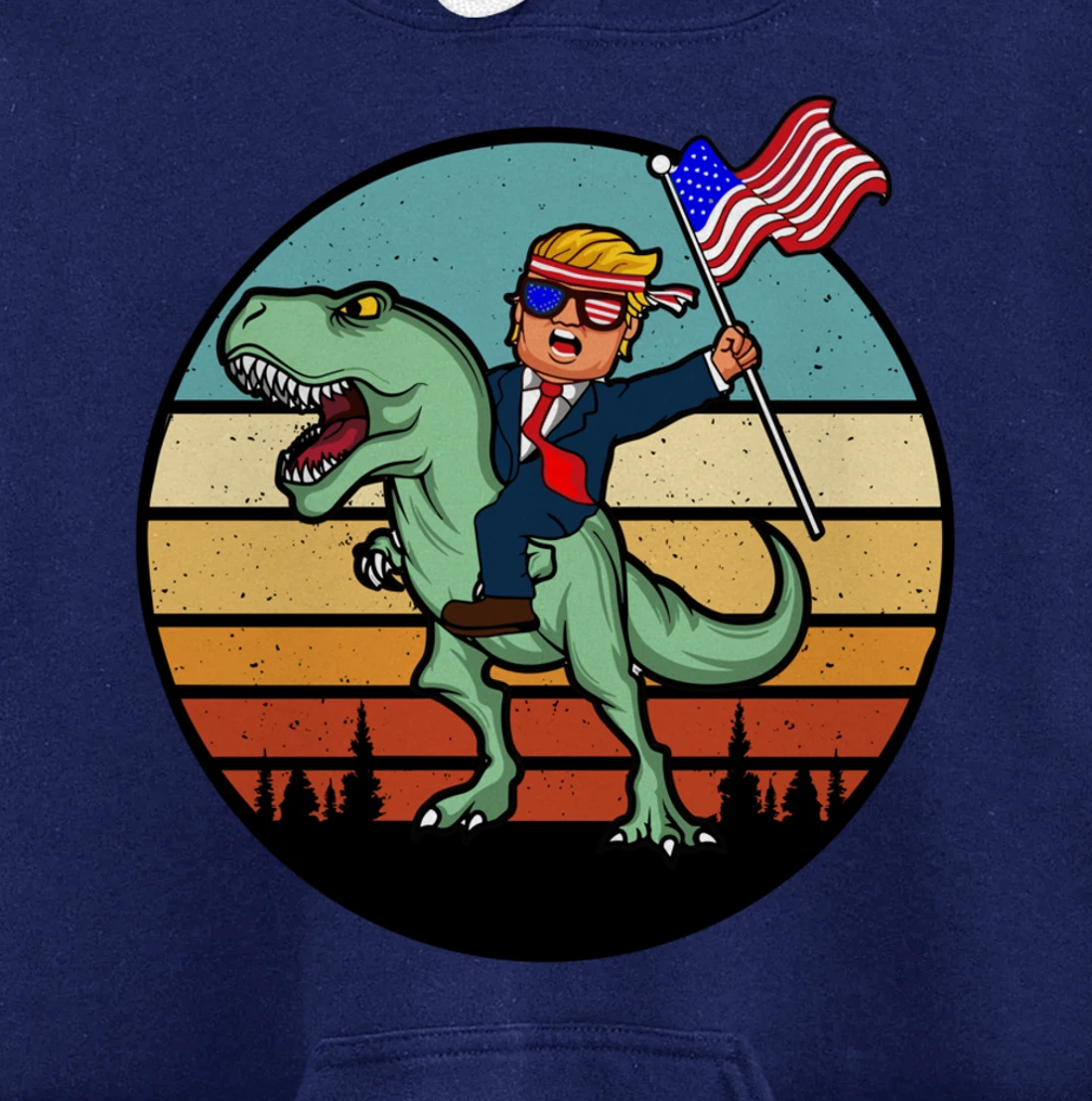 Funny Dinosaur Donald Trump Design Tees Pullover Hoodie