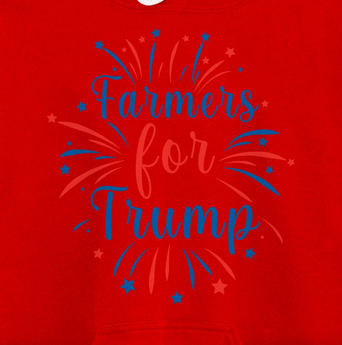 Pride Republican USA Patriot Farmers for Trump Election Pullover Hoodie