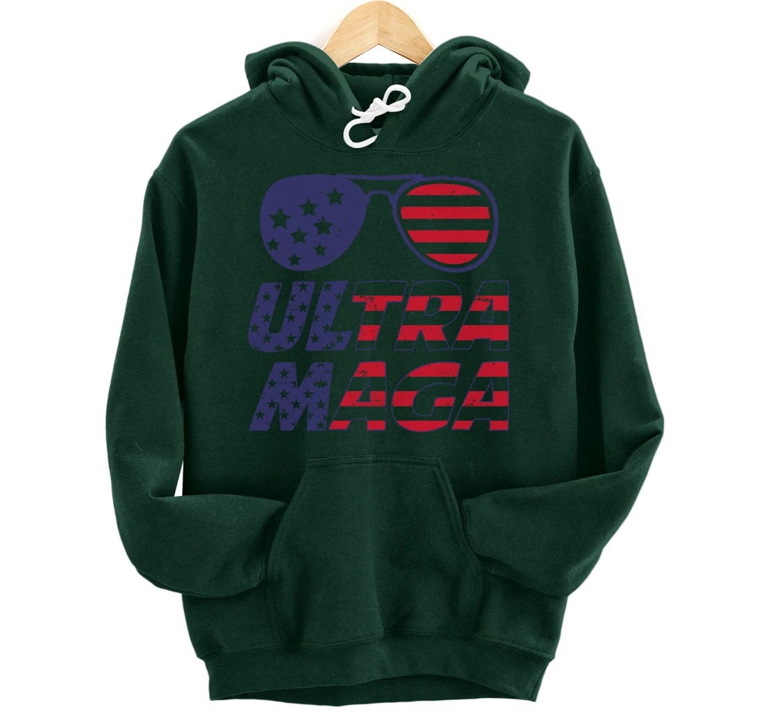 4th Of July Independence Day Ultra Maga Pro Trump Pullover Hoodie