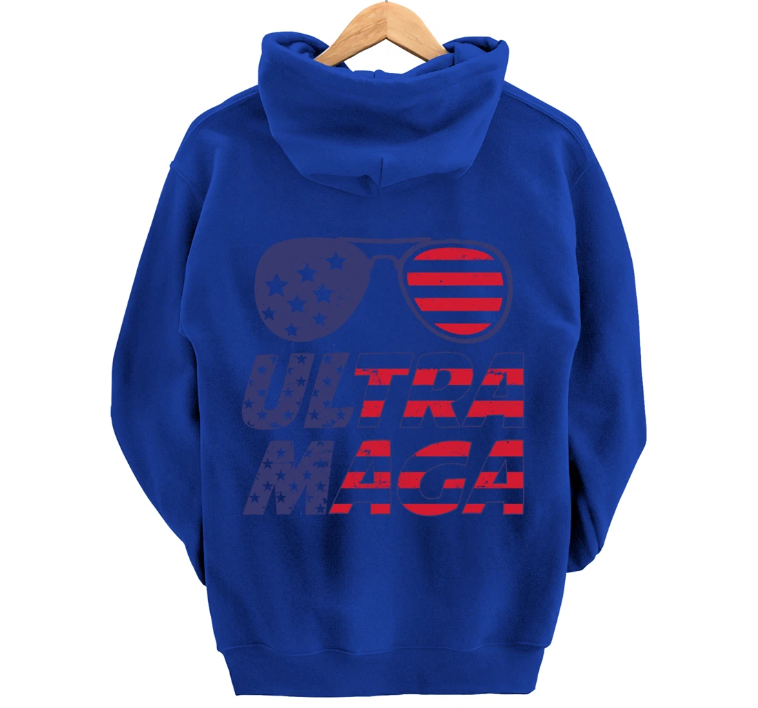 4th Of July Independence Day Ultra Maga Pro Trump Pullover Hoodie