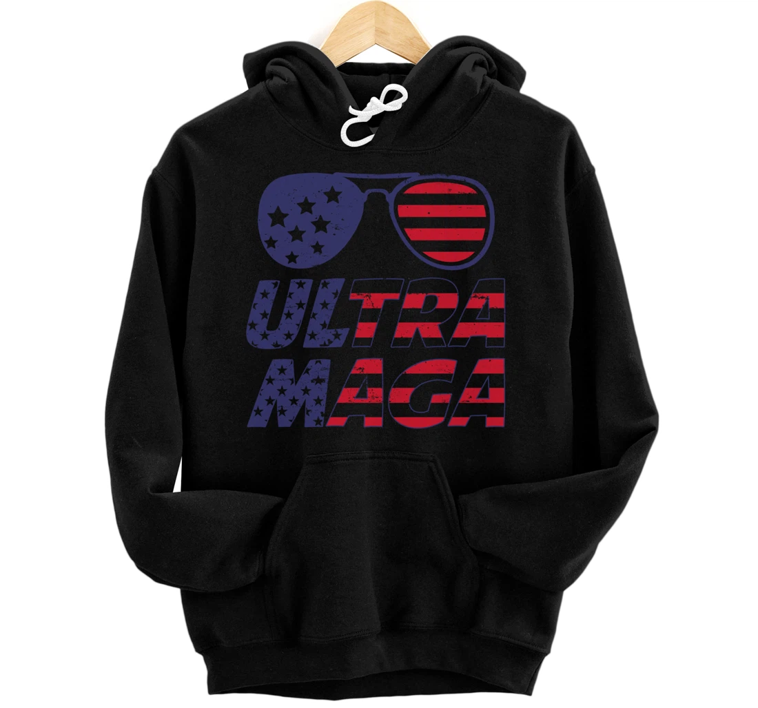 4th Of July Independence Day Ultra Maga Pro Trump Pullover Hoodie