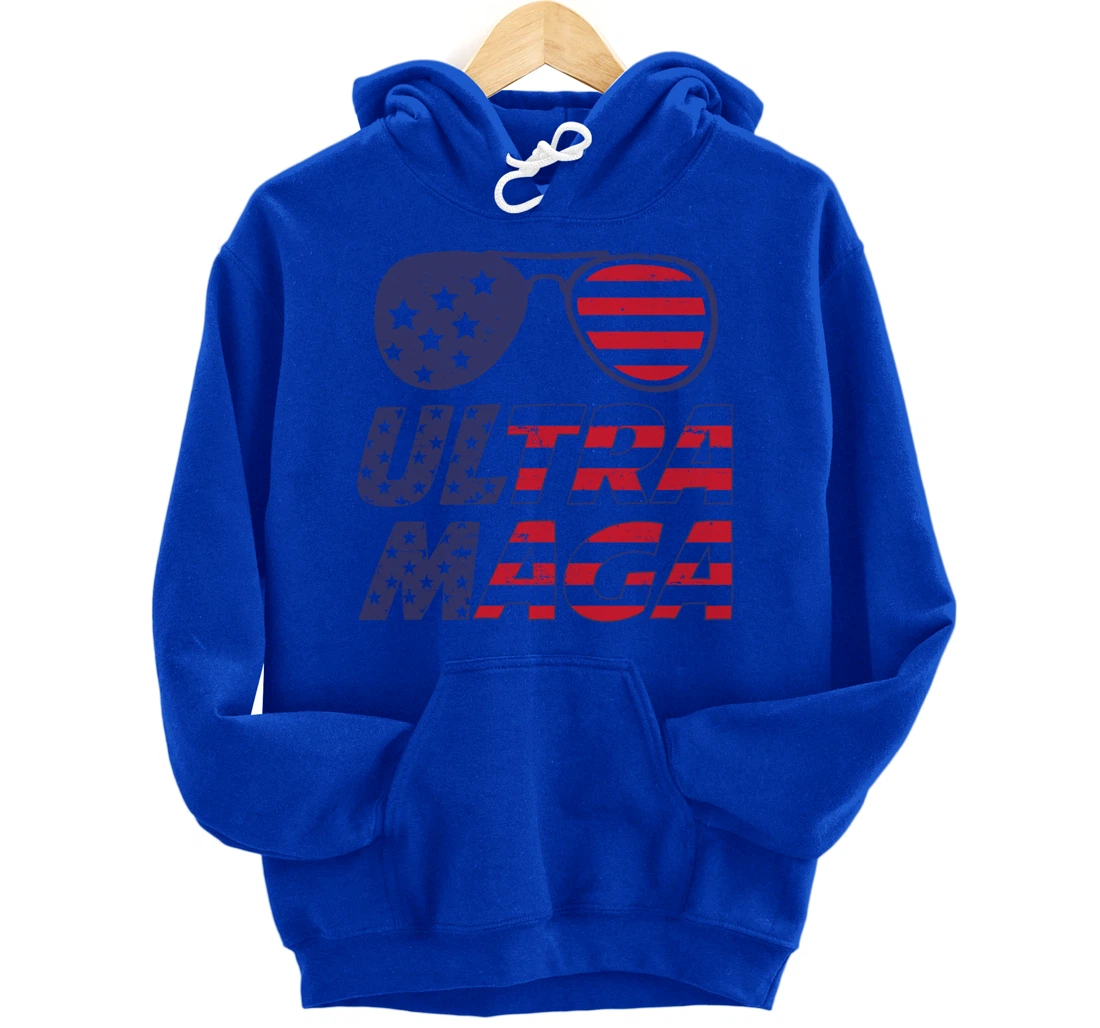 4th Of July Independence Day Ultra Maga Pro Trump Pullover Hoodie