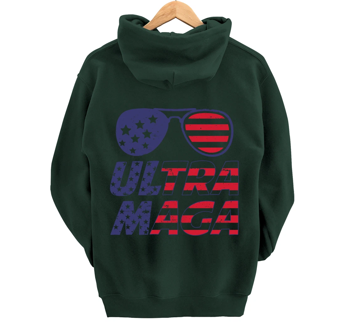 4th Of July Independence Day Ultra Maga Pro Trump Pullover Hoodie