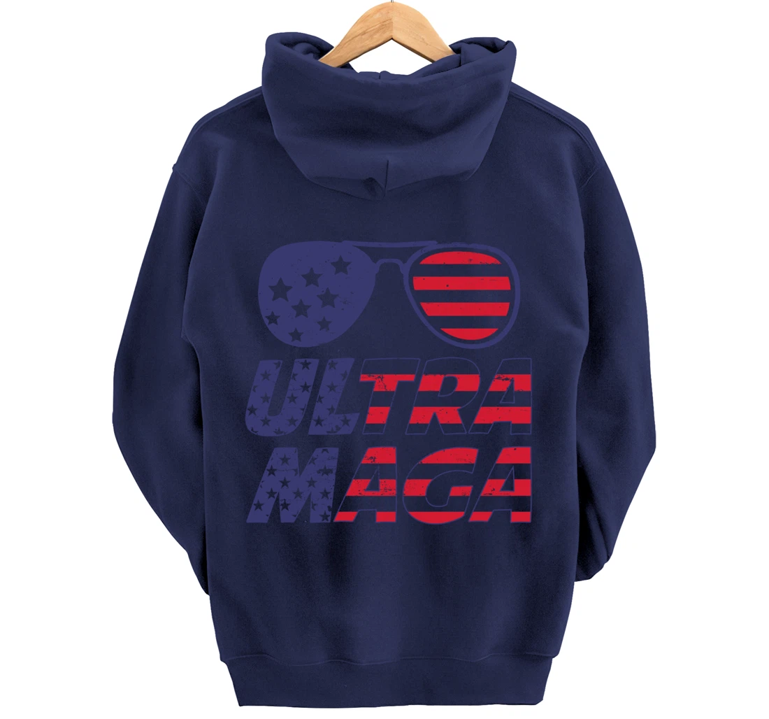 4th Of July Independence Day Ultra Maga Pro Trump Pullover Hoodie