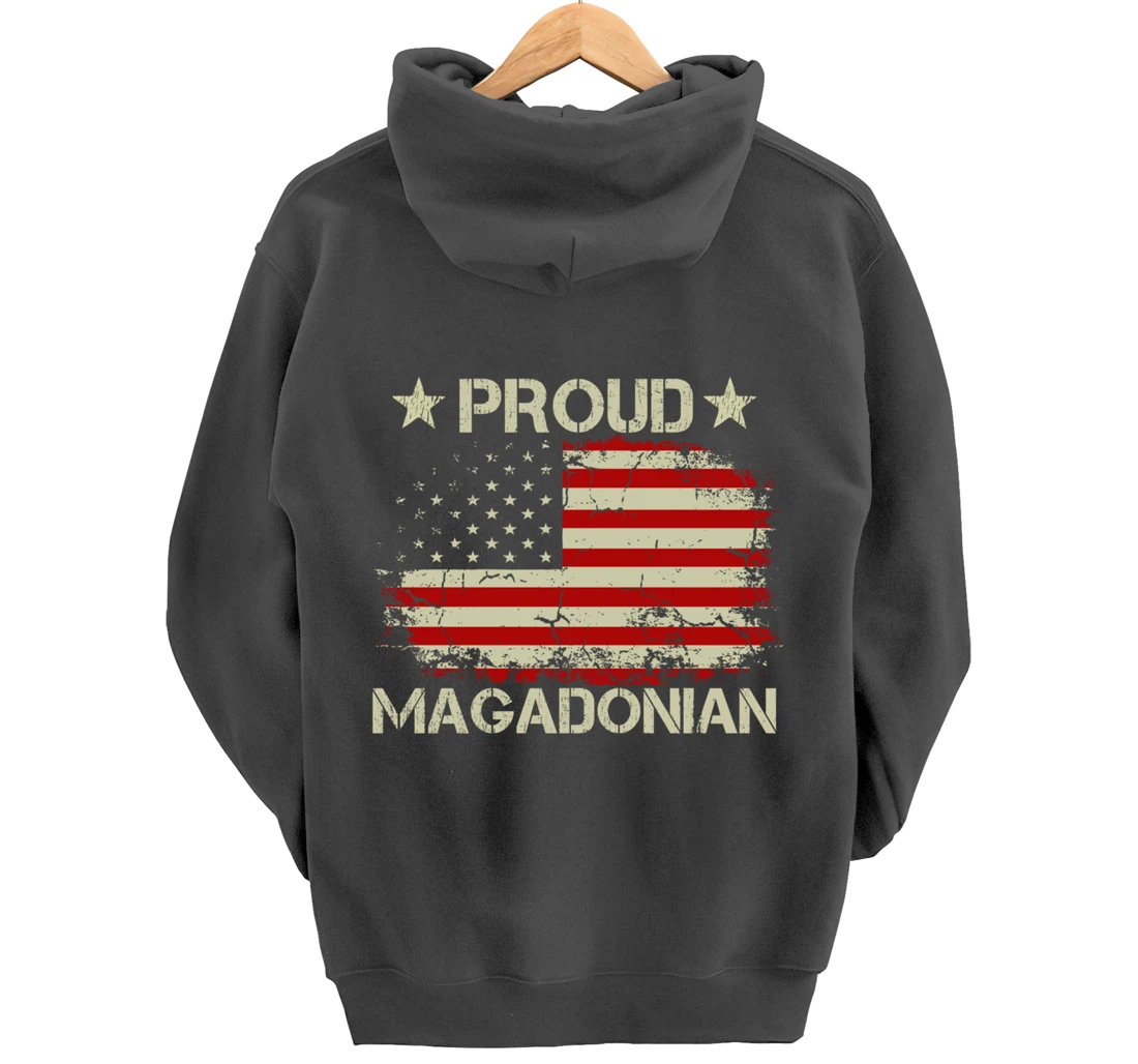 Magadonia 2024 Trump Voter Proud Trump Supporter Magadonian Pullover Hoodie