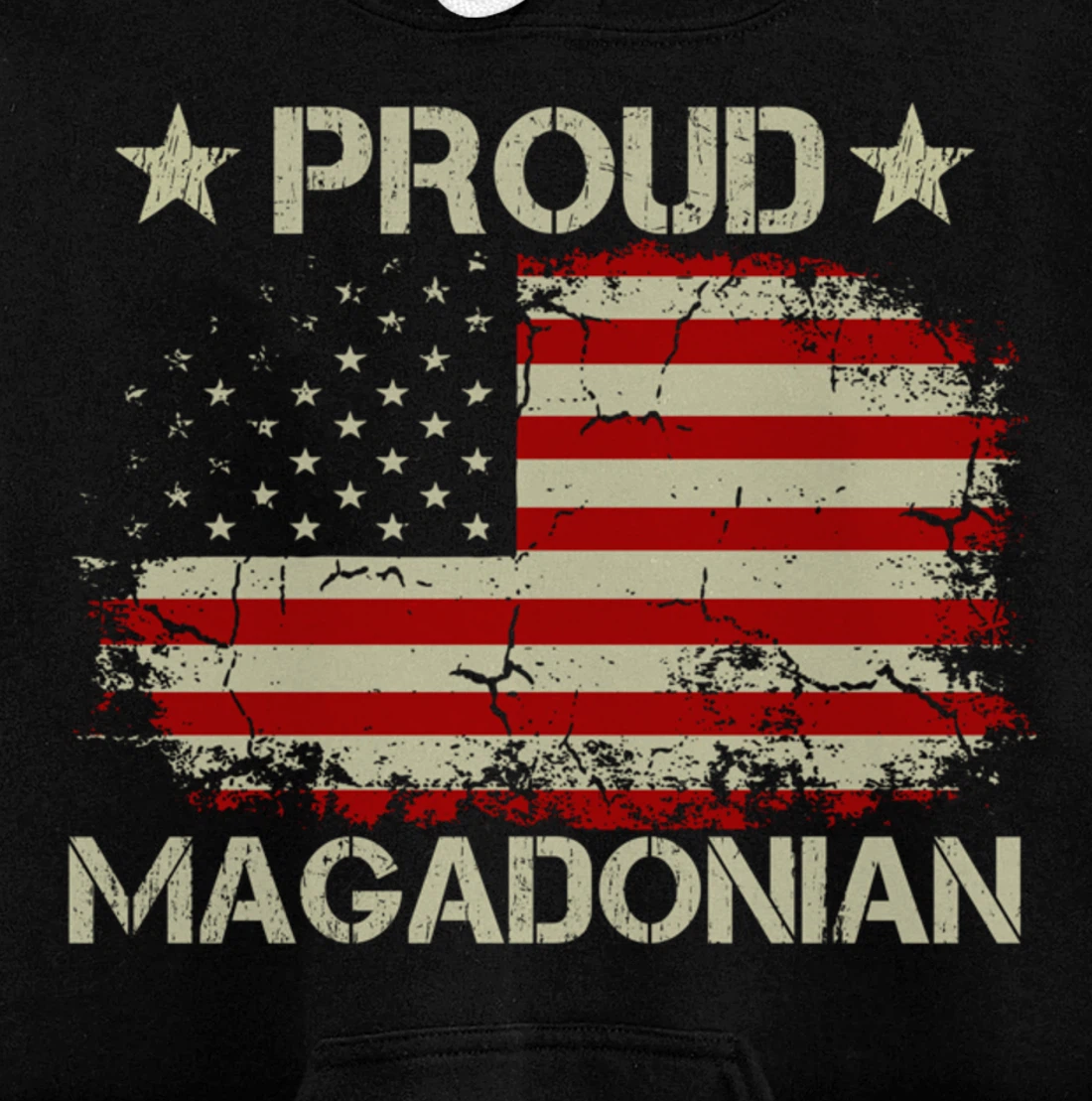 Magadonia 2024 Trump Voter Proud Trump Supporter Magadonian Pullover Hoodie