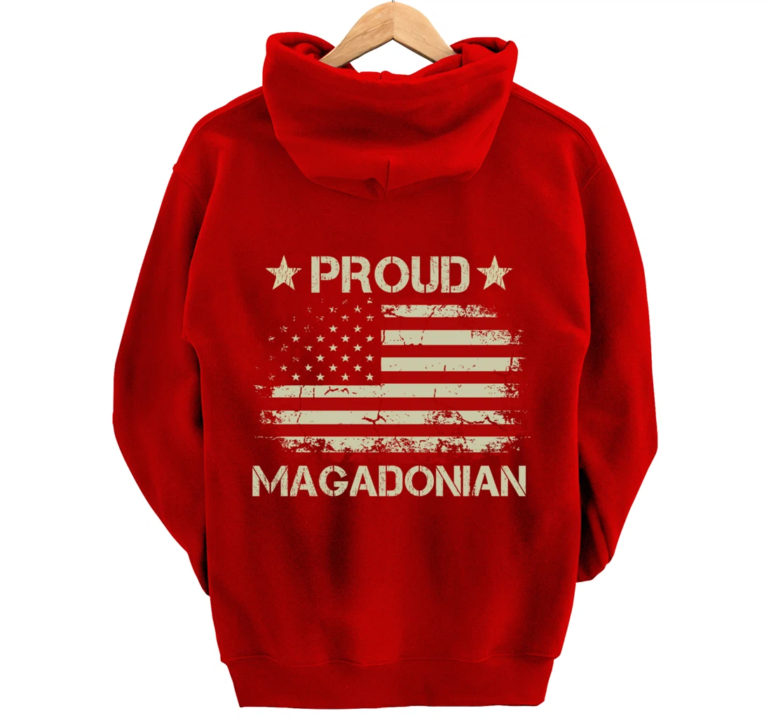 Magadonia 2024 Trump Voter Proud Trump Supporter Magadonian Pullover Hoodie