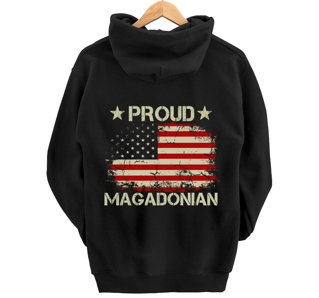 Magadonia 2024 Trump Voter Proud Trump Supporter Magadonian Pullover Hoodie