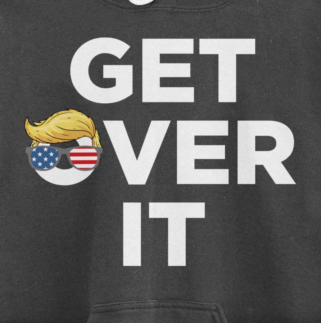 Get Over It Trump 2024 Election President Donald Trump Pullover Hoodie