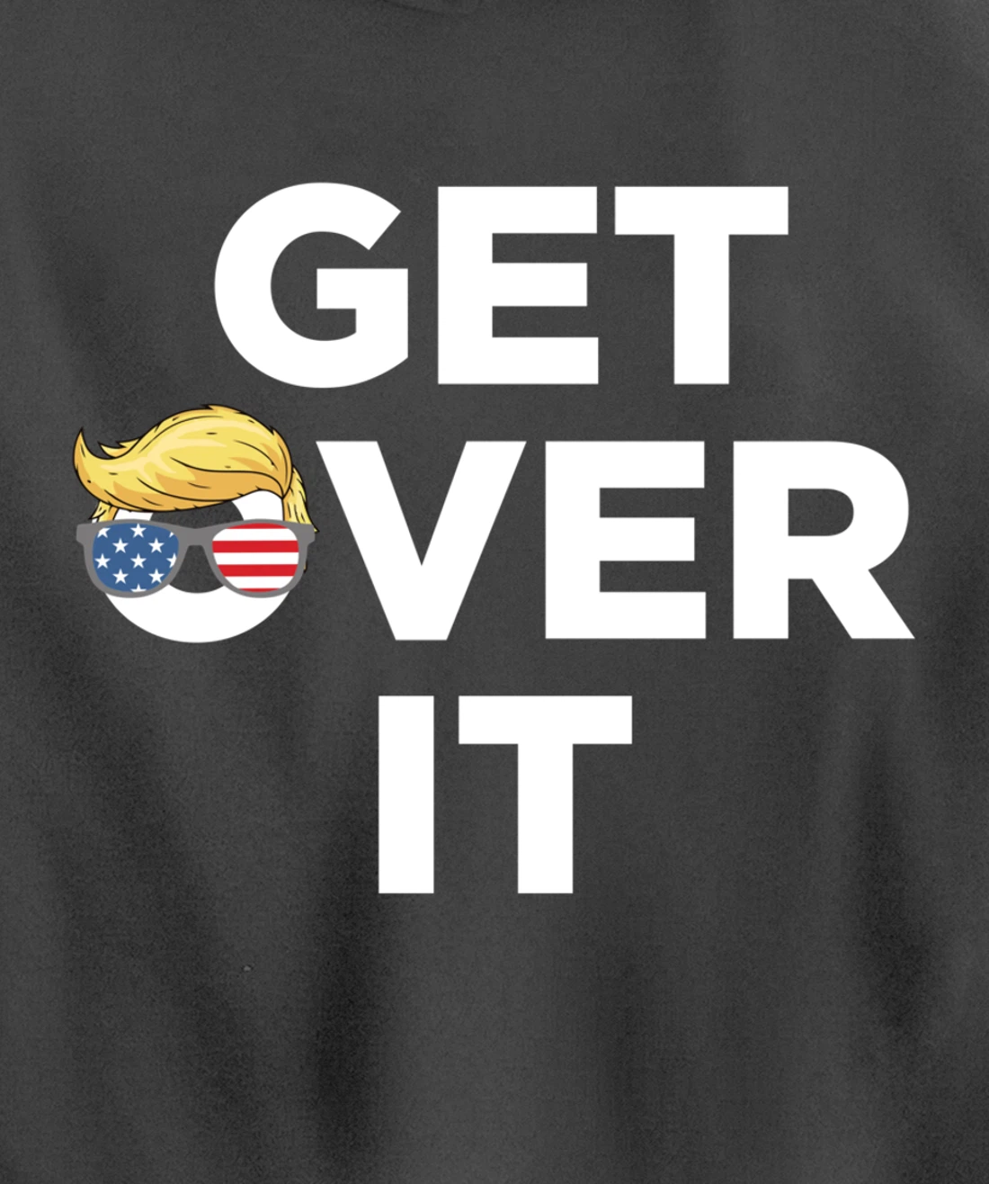 Get Over It Trump 2024 Election President Donald Trump Pullover Hoodie