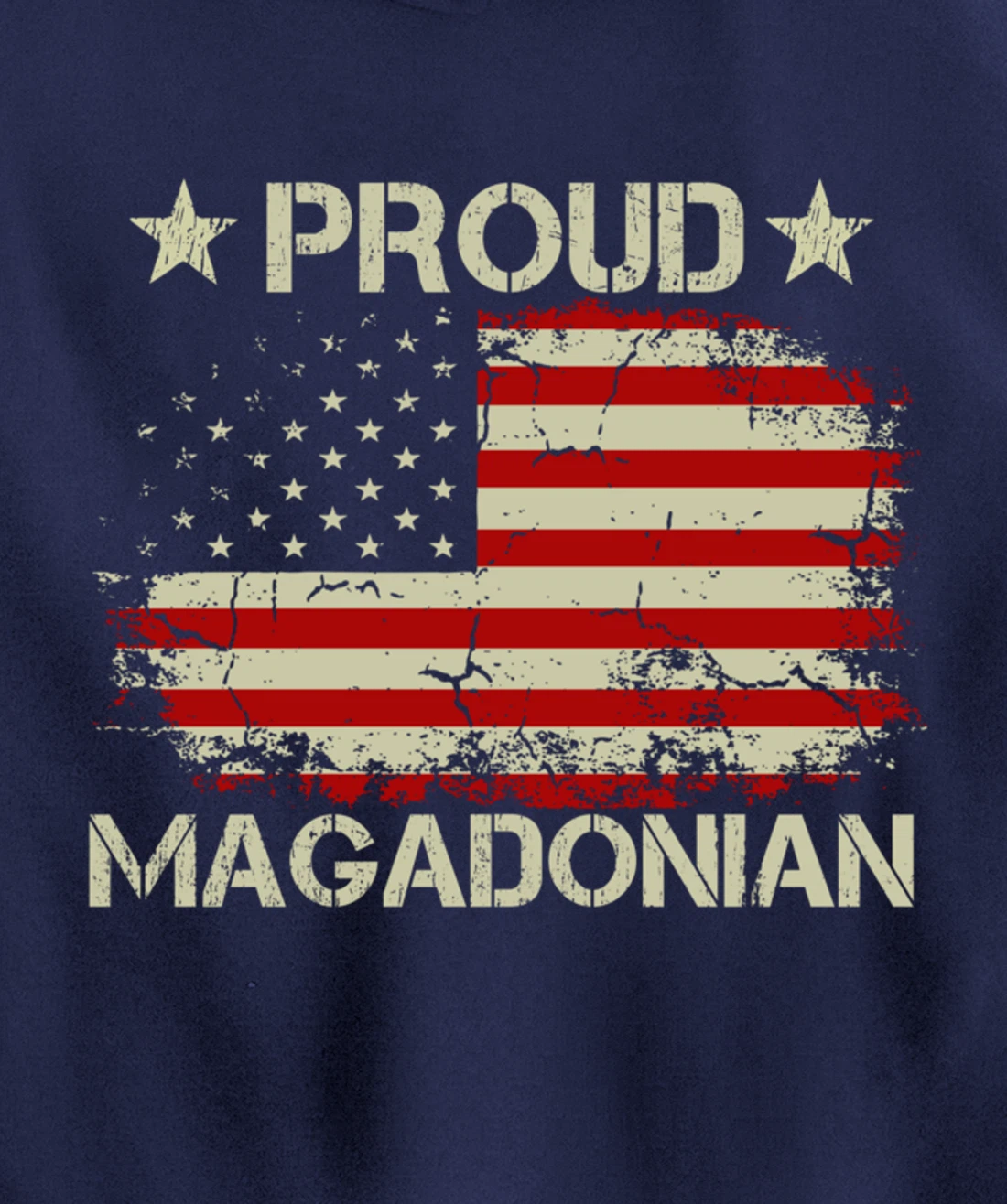 Magadonia 2024 Trump Voter Proud Trump Supporter Magadonian Pullover Hoodie
