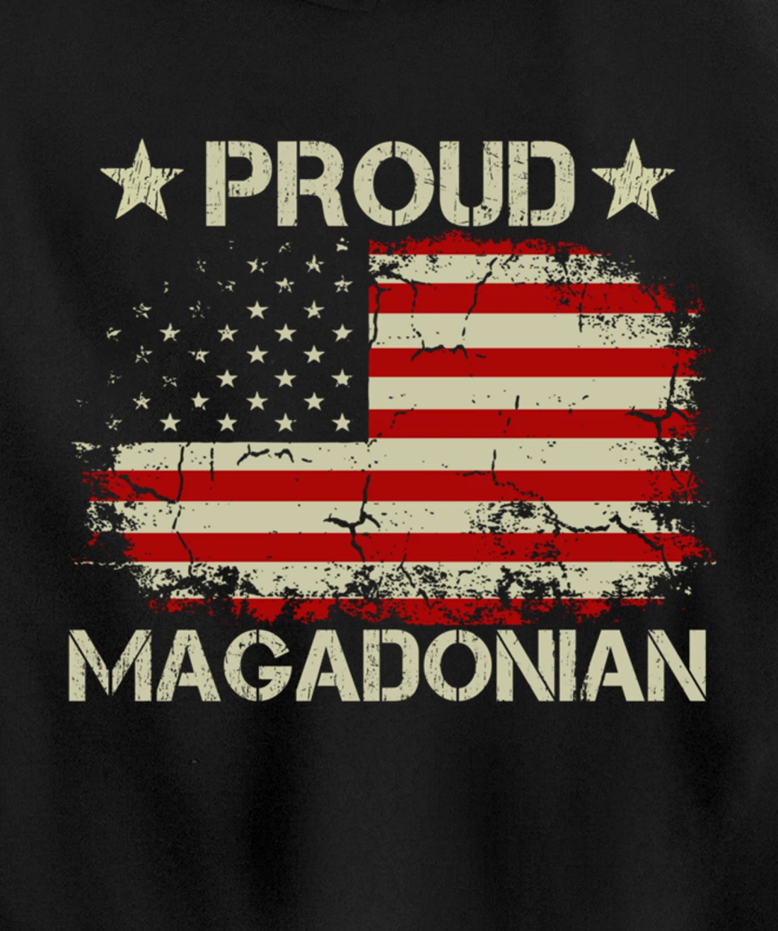 Magadonia 2024 Trump Voter Proud Trump Supporter Magadonian Pullover Hoodie
