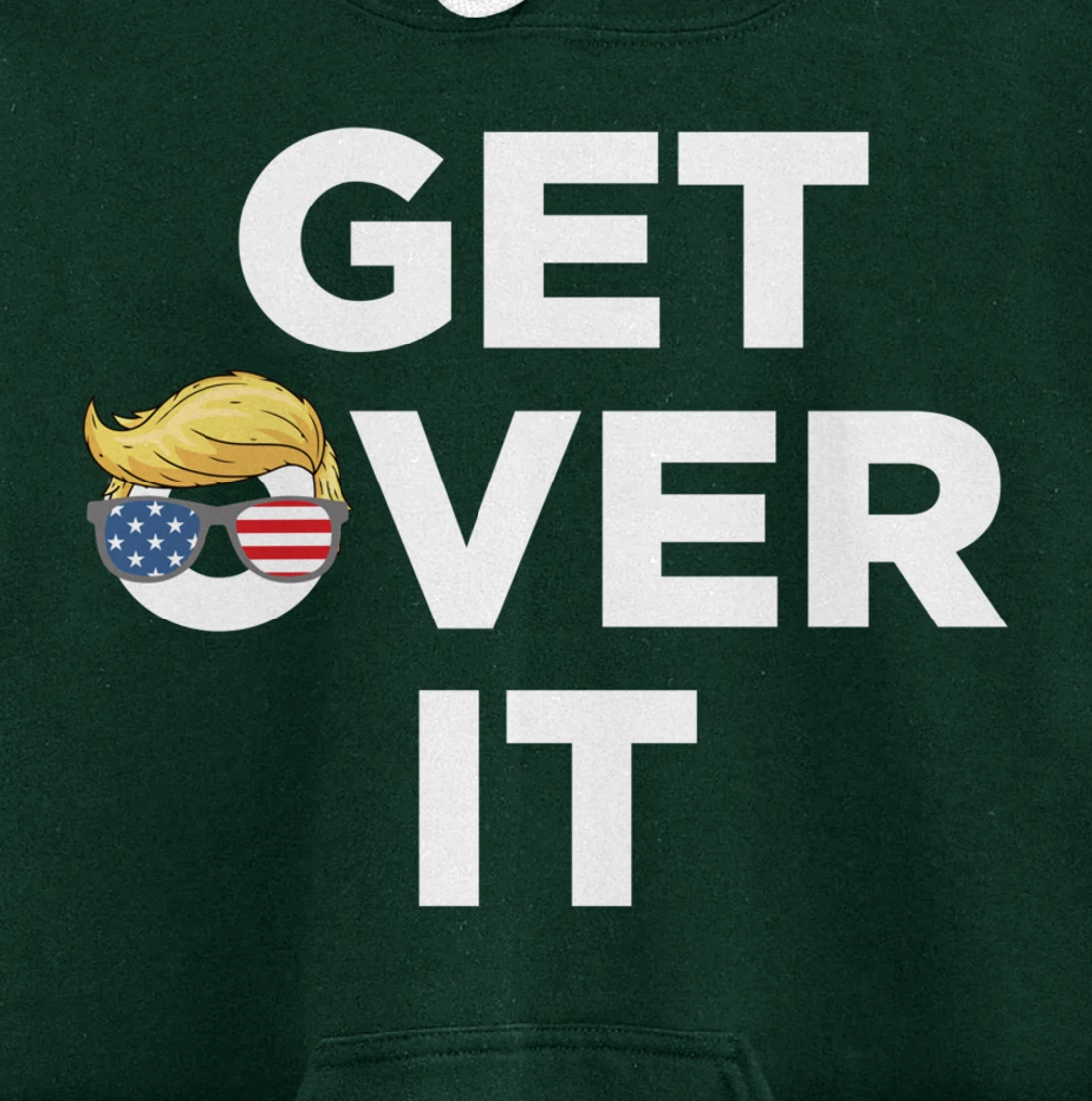 Get Over It Trump 2024 Election President Donald Trump Pullover Hoodie