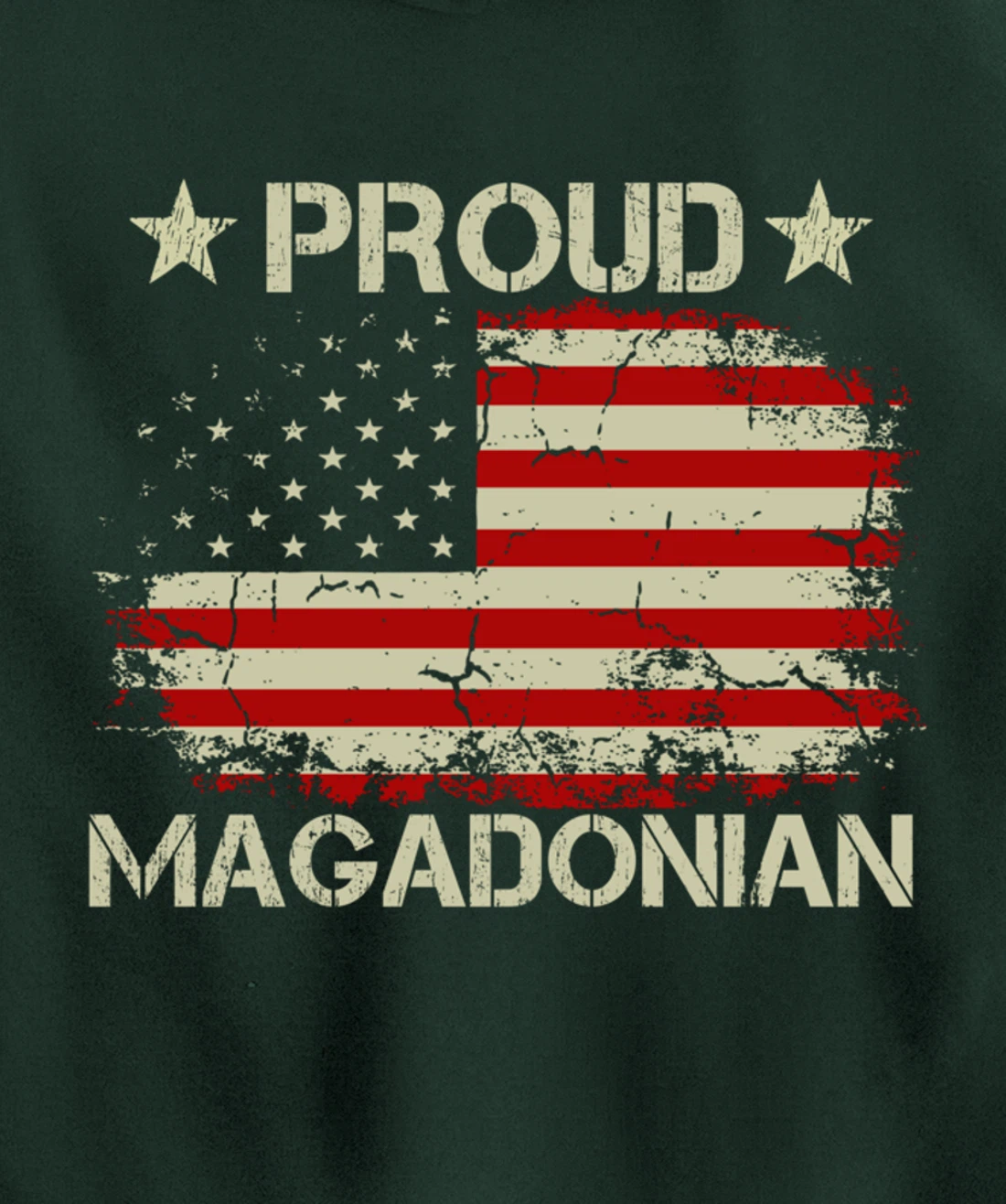 Magadonia 2024 Trump Voter Proud Trump Supporter Magadonian Pullover Hoodie