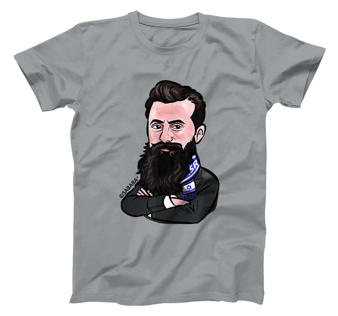 Theodor Herzl Israel Flag Funny Graphic Zionist Jewish Gift T-Shirt