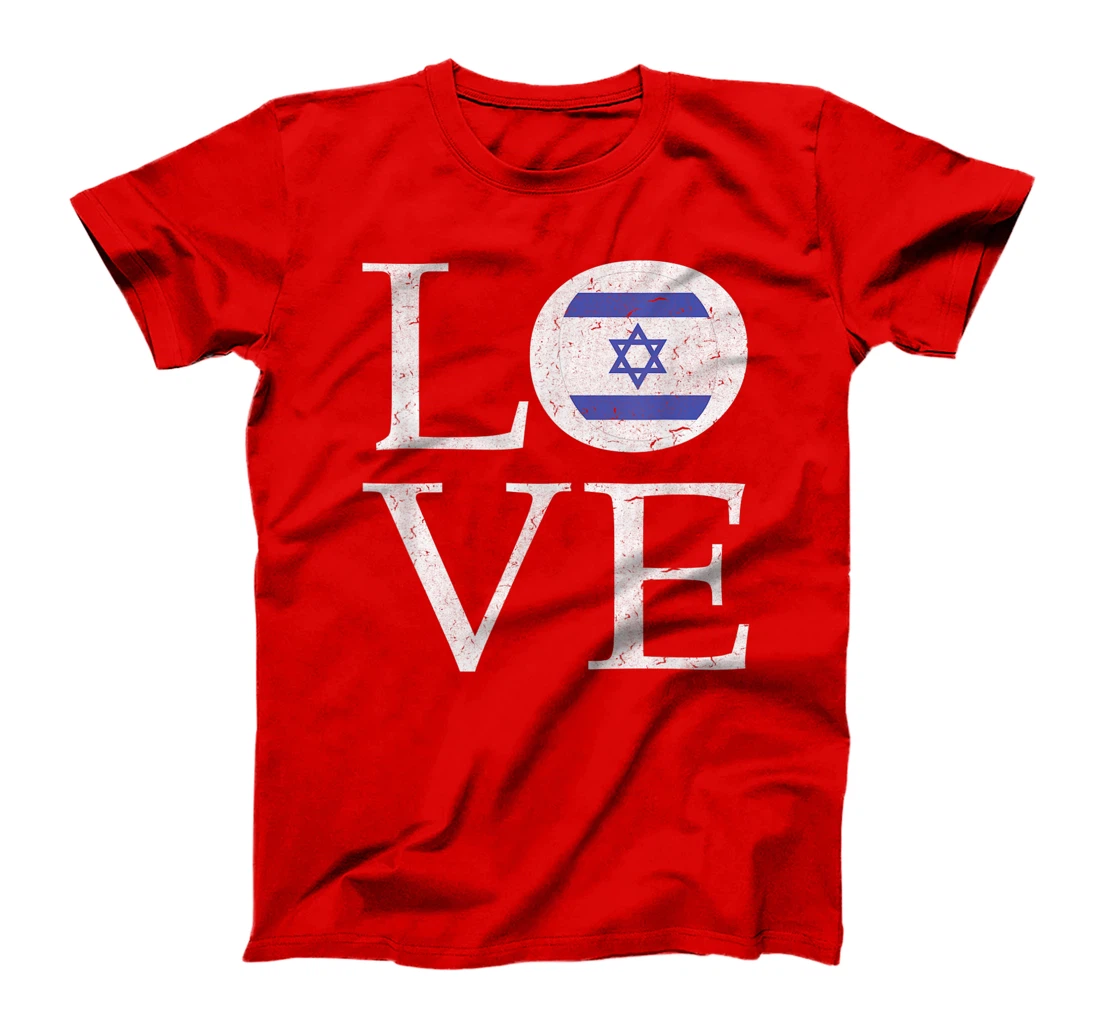 I Love Israel T-shirt Israeli Heart