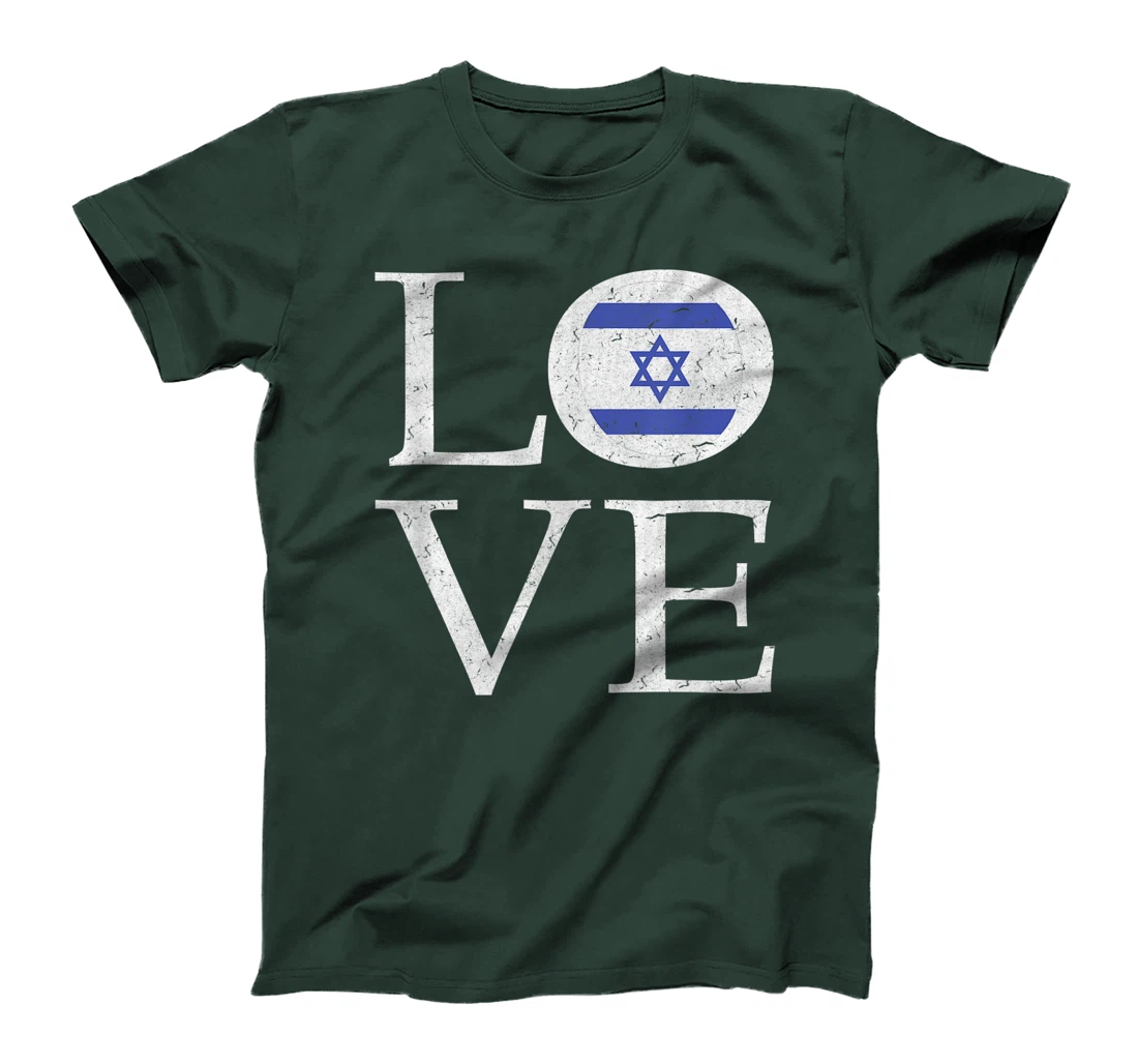 I Love Israel T-shirt Israeli Heart