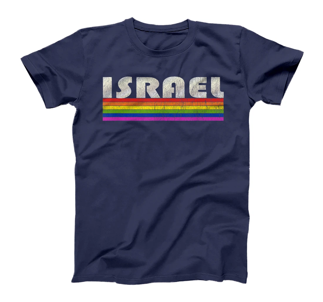 Vintage 80's Style Israel Gay Pride Month T-Shirt