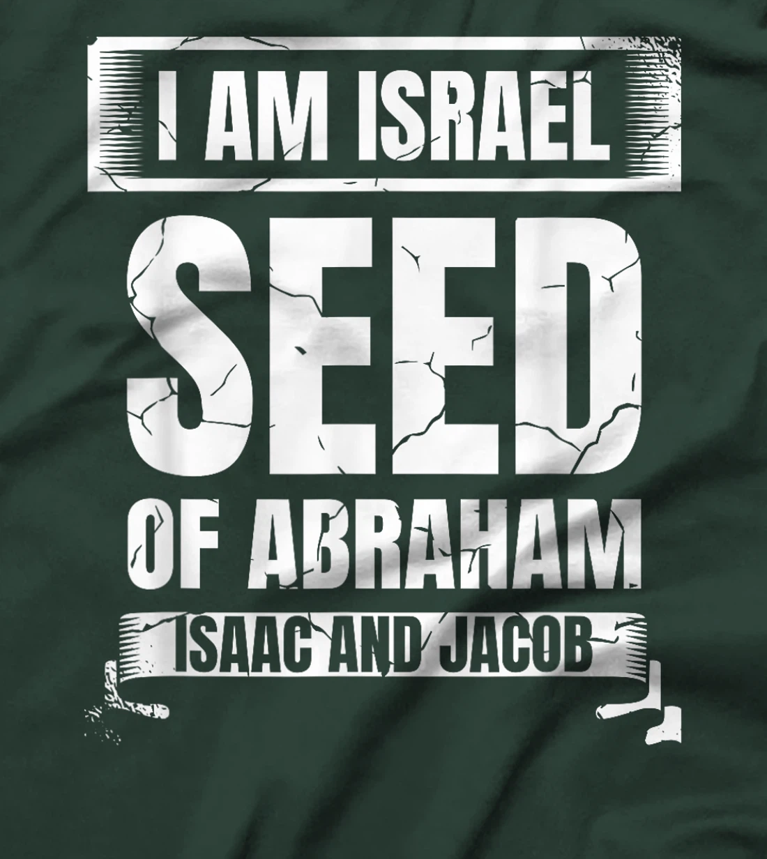 I Am Israel Seed Of Abraham Isaac And Jacob Israelite T-Shirt