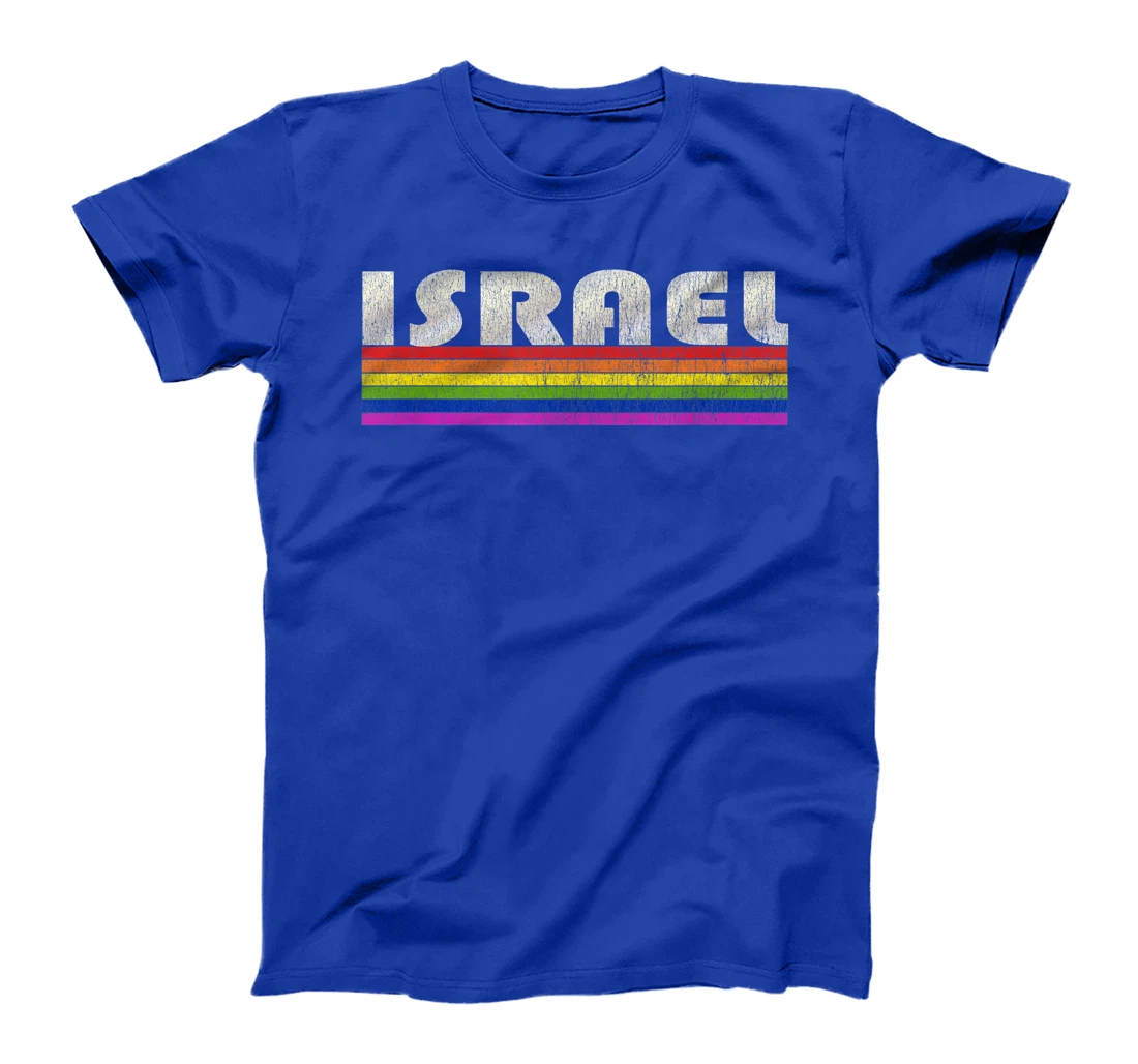 Vintage 80's Style Israel Gay Pride Month T-Shirt