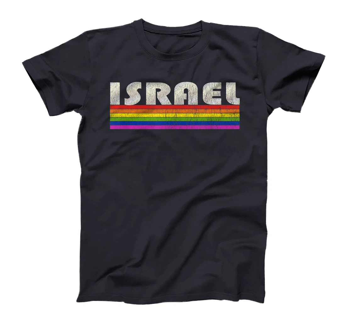 Vintage 80's Style Israel Gay Pride Month T-Shirt