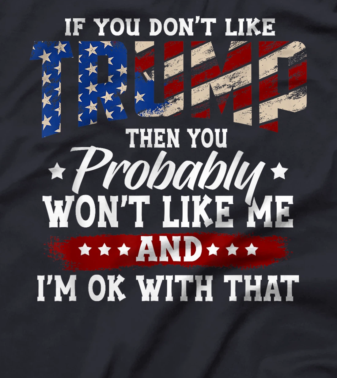 Trump 2024 American Flag 4th of July Trump 2024 T-Shirt