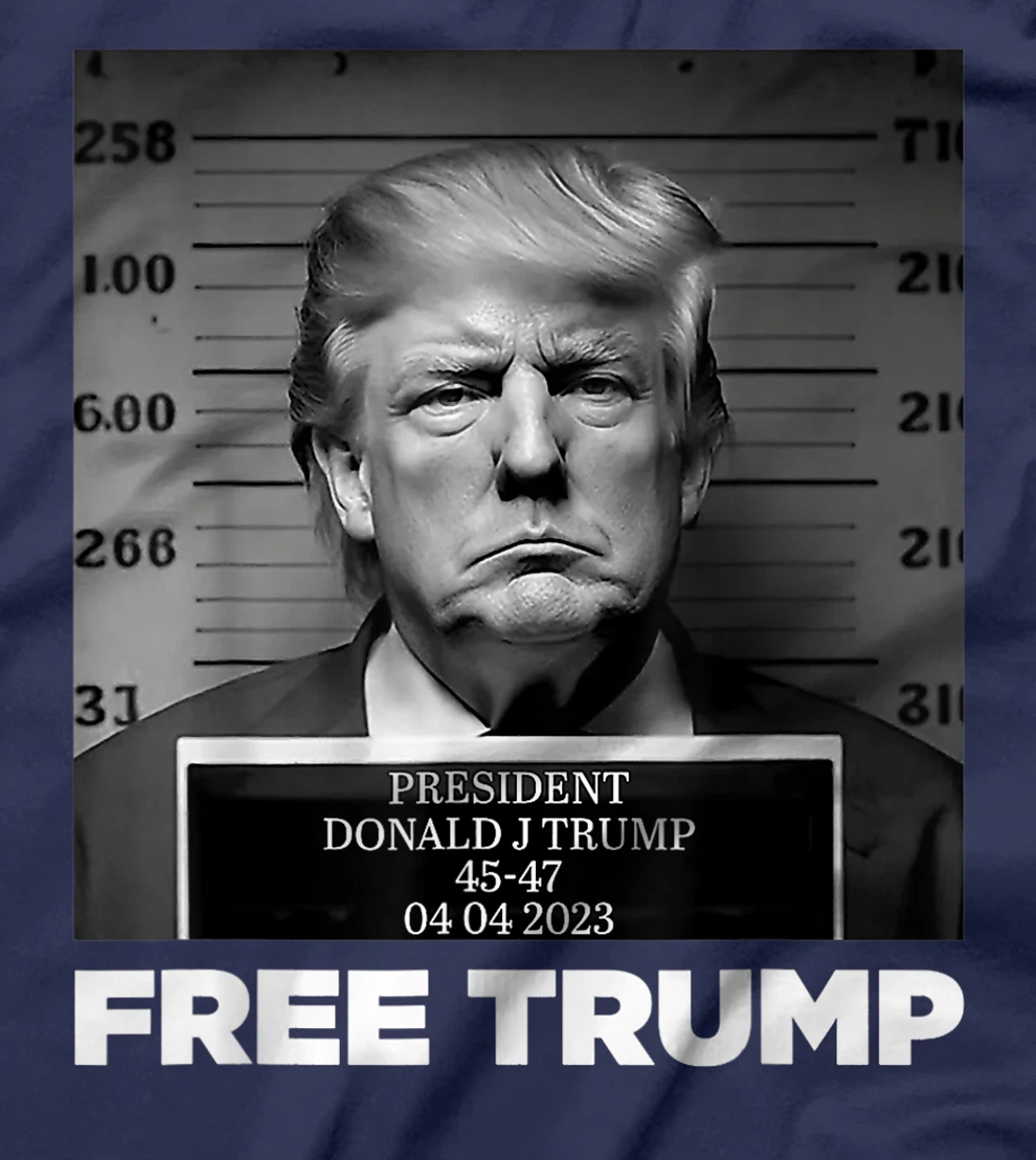 Free Donald Trump Mugshot T-Shirt