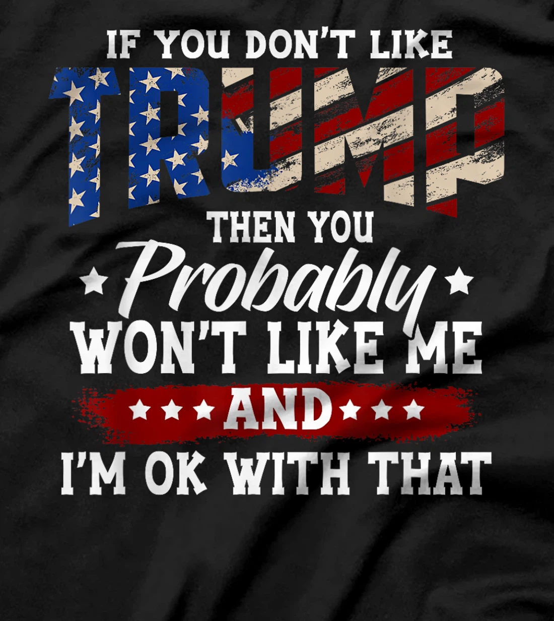 Trump 2024 American Flag 4th of July Trump 2024 T-Shirt