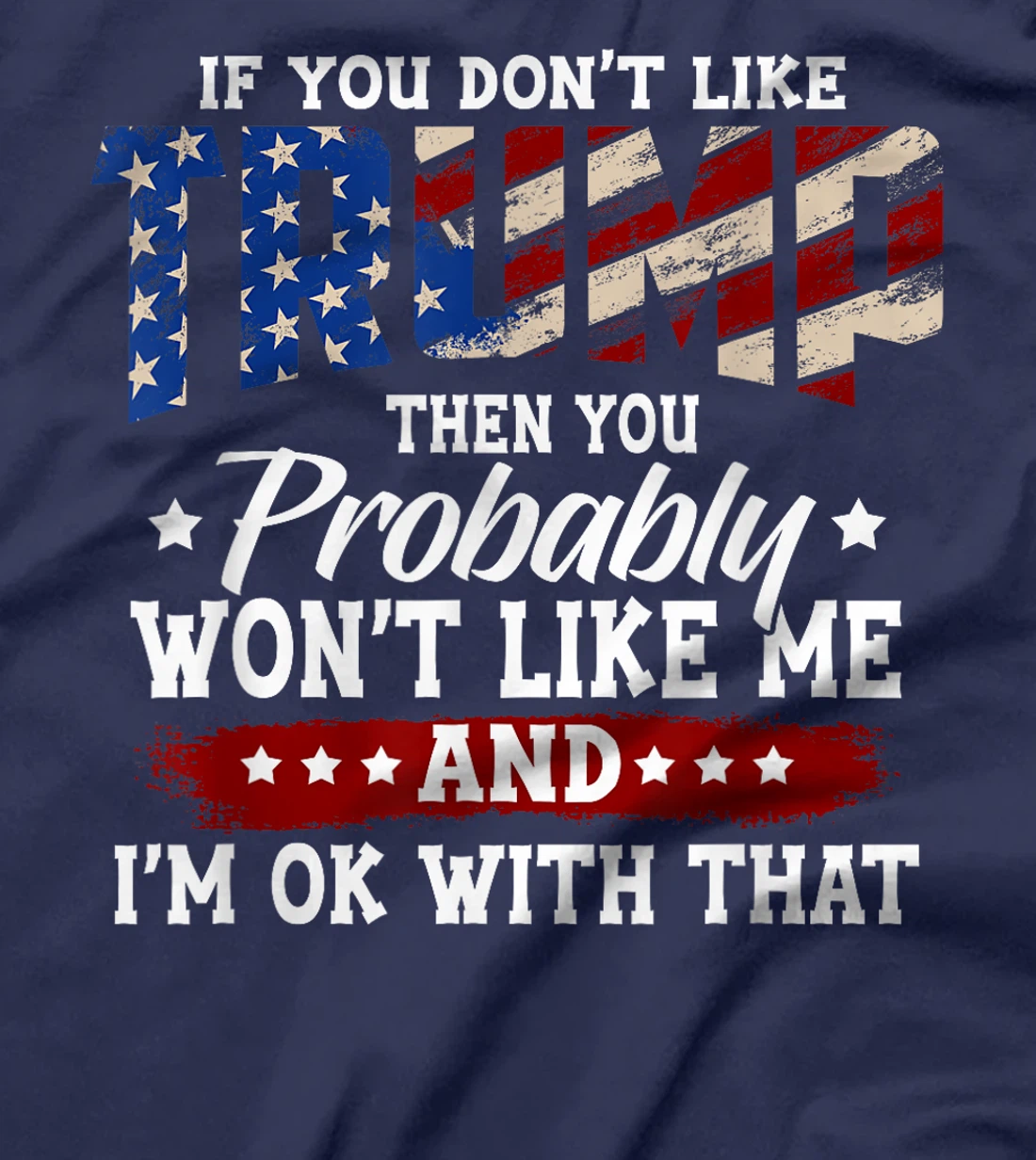 Trump 2024 American Flag 4th of July Trump 2024 T-Shirt