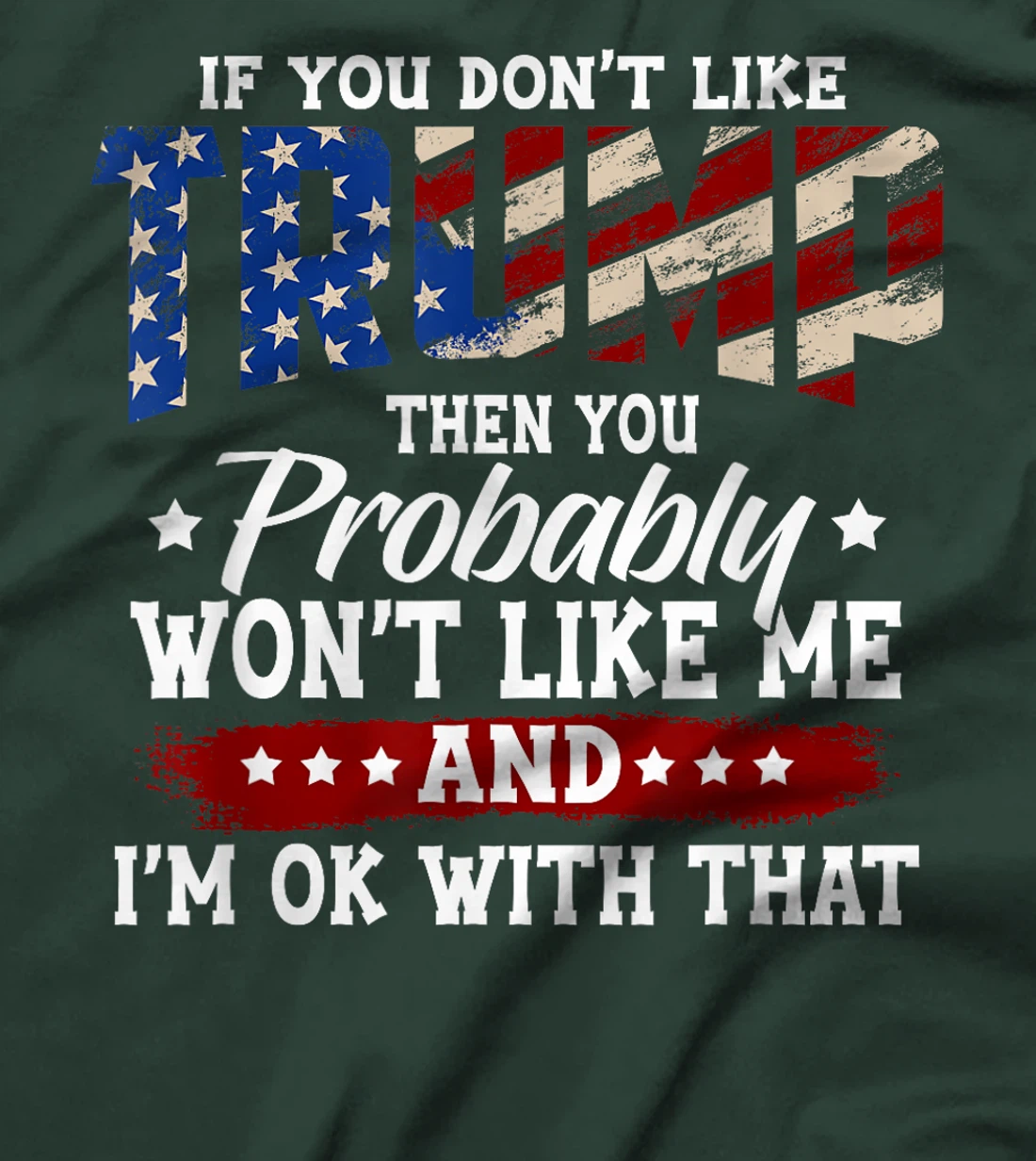 Trump 2024 American Flag 4th of July Trump 2024 T-Shirt