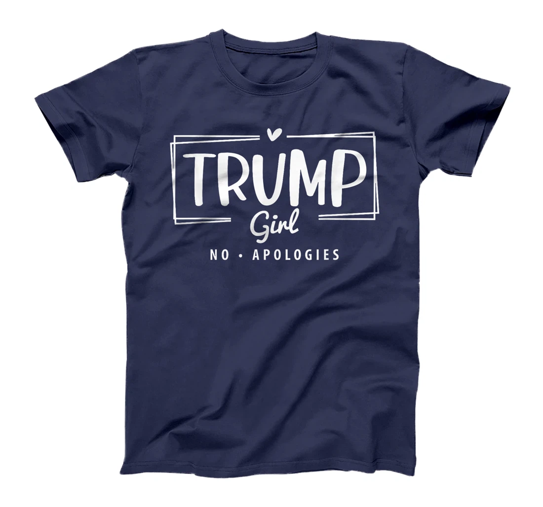 Womens Trump Girl No Apologies Election 2024 T-Shirt