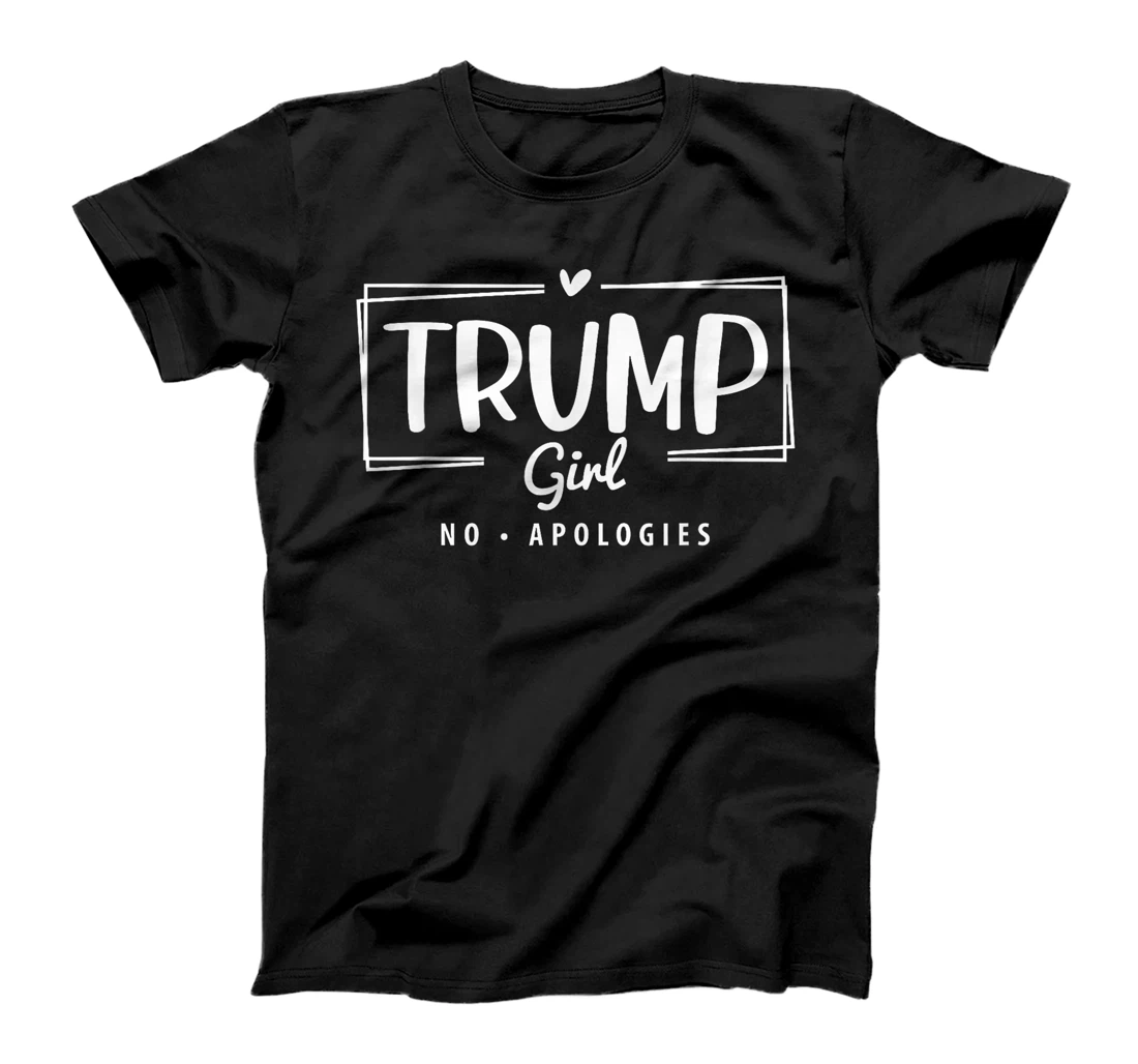 Womens Trump Girl No Apologies Election 2024 T-Shirt