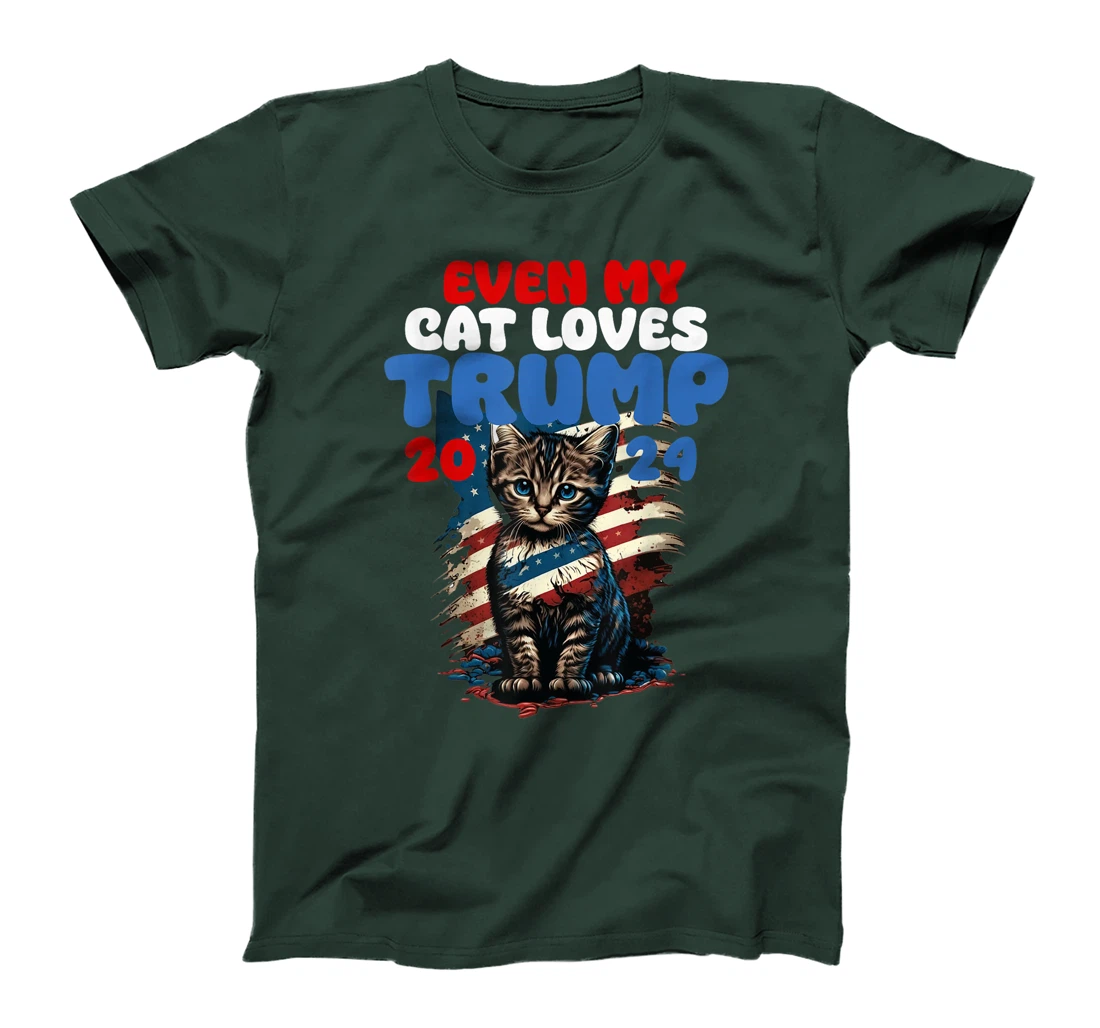Even My Cat Loves Trump 2024 Shirt, Love Cats Love Trump T-Shirt