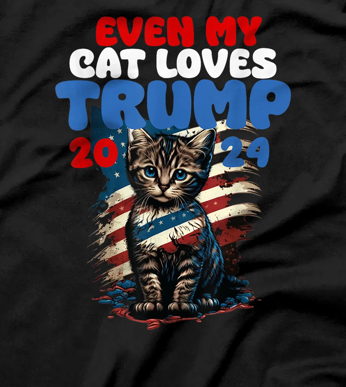 Even My Cat Loves Trump 2024 Shirt, Love Cats Love Trump T-Shirt