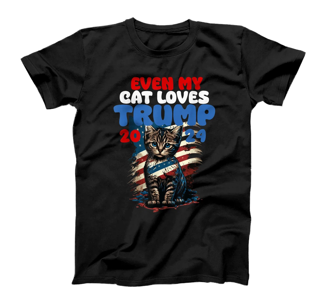Even My Cat Loves Trump 2024 Shirt, Love Cats Love Trump T-Shirt