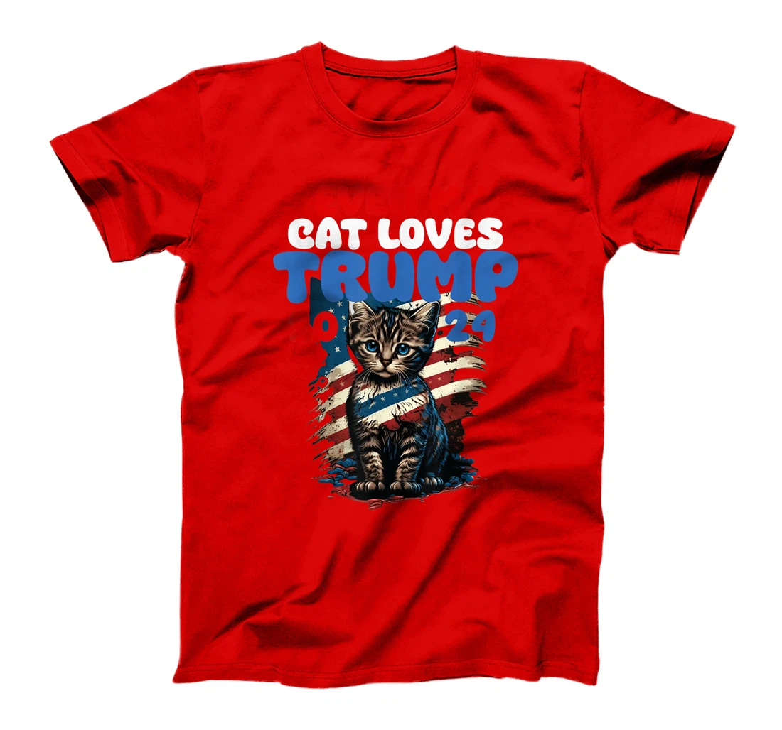 Even My Cat Loves Trump 2024 Shirt, Love Cats Love Trump T-Shirt